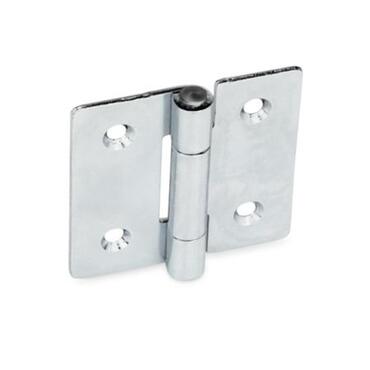 Sheet metal hinge GN 136 steel galvanised square/vertically elongated